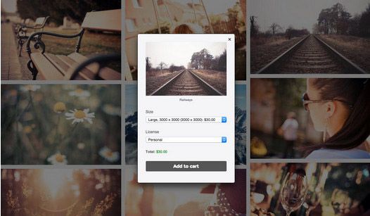 vendere foto tema wordpress