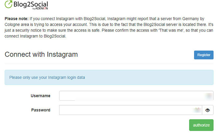 publicarea manuală de la wordpress la instagram