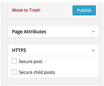 utiliser HTTPS uniquement pour des pages spécifiques