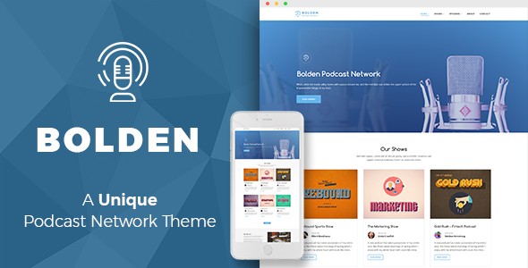 Bolden wordpress podcast ağ teması