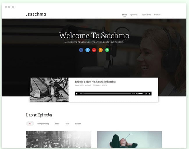 satchmo podcasting tema incelemesi