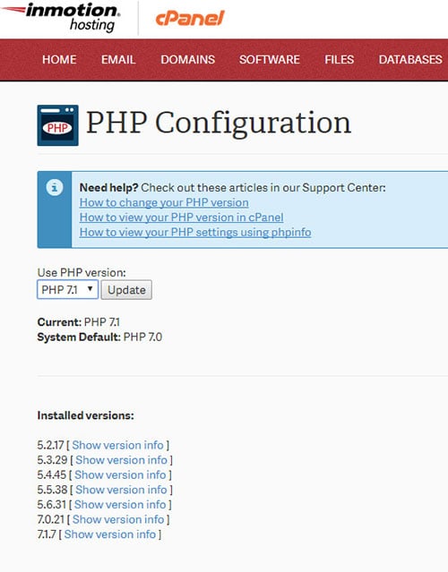 vantaggi di wordpress php7