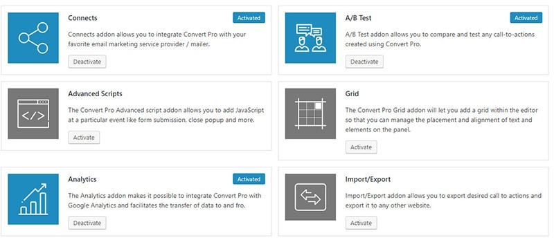 convertir les modules complémentaires pro