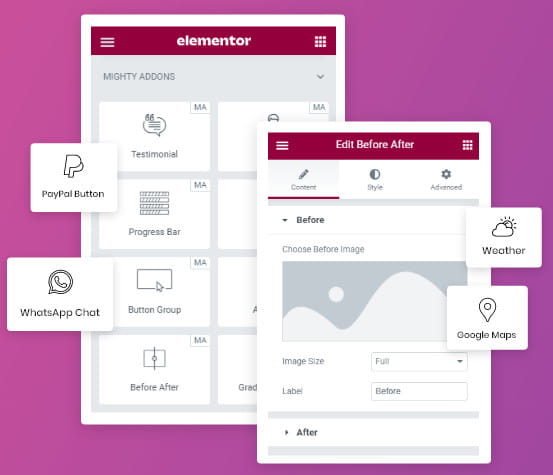 Poderosos complementos para Elementor.