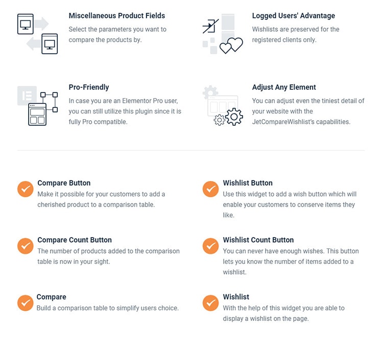 compare addon elementor