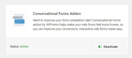 formulários de conversação addon revisão formulários wp