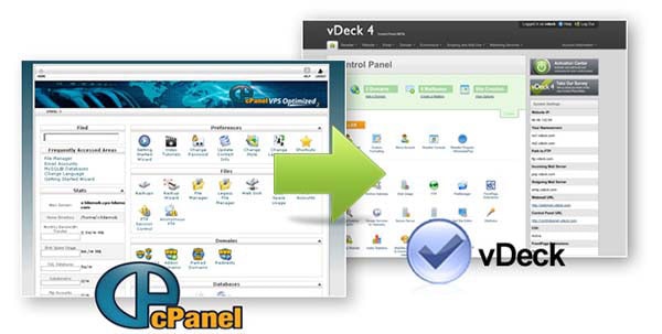 vdeck ou cpanel