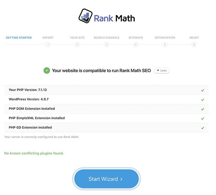 assistant de configuration mathématique de classement