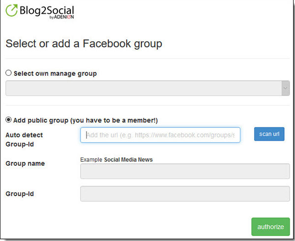 publication automatique wordpress sur un groupe facebook