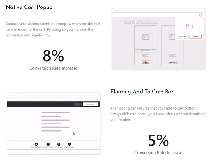 fonctionnalités woocommerce disponibles dans le thème oceanwp