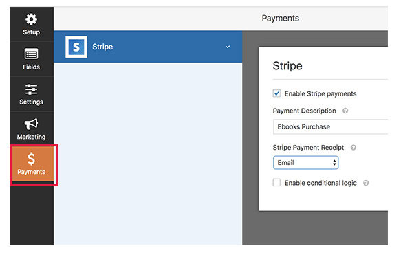 accepter les paiements par carte de crédit formulaires wordpress