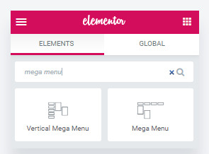 adicionando mega menu à página