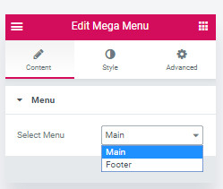 editar mega menu