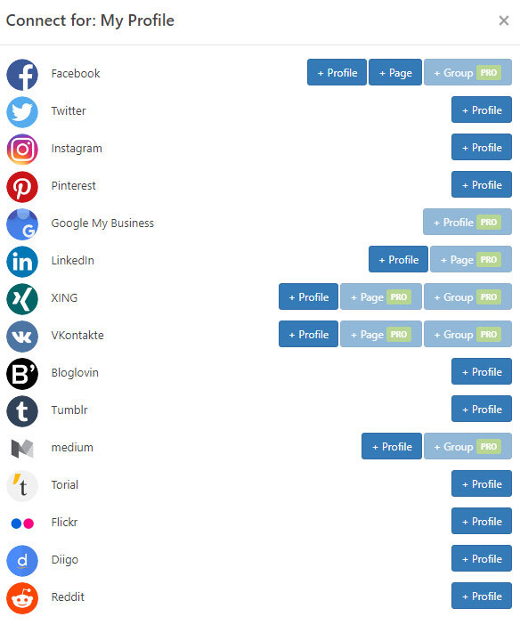 connecter les réseaux sociaux