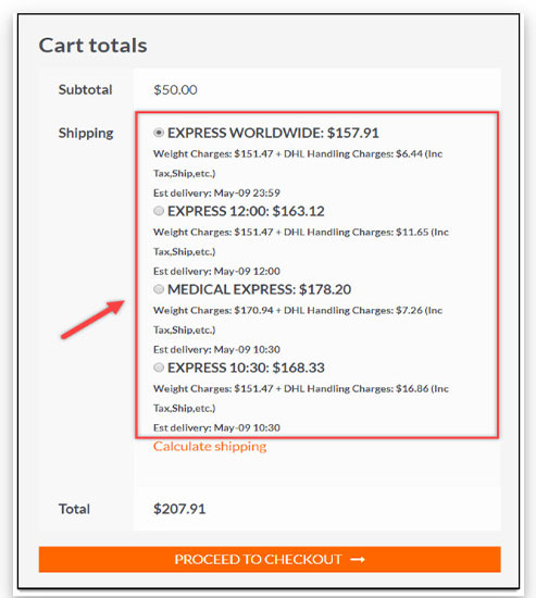 WooCommerce DHL Express-Versand-Plugin