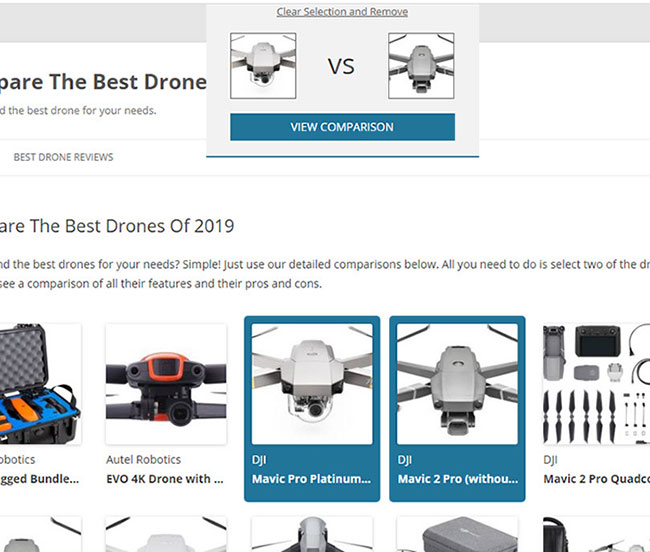 créateur de page de comparaison de robots wp