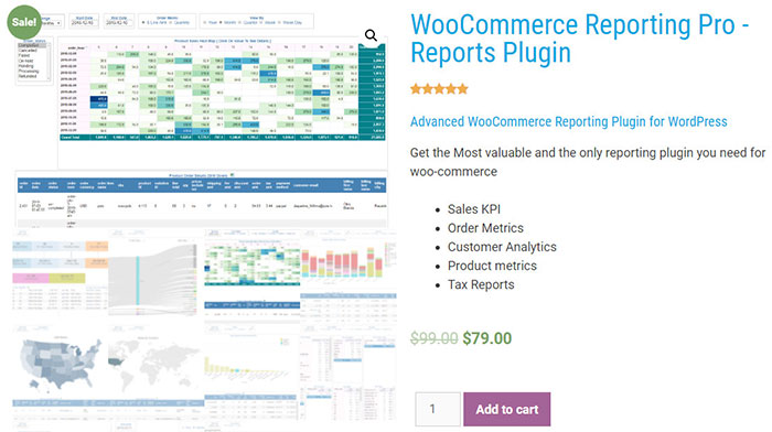 Prix ​​WooCommerce Reporting Pro