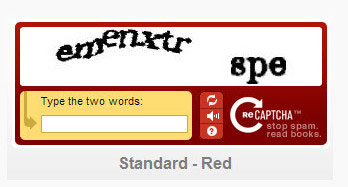 exemple reCAPTCHA