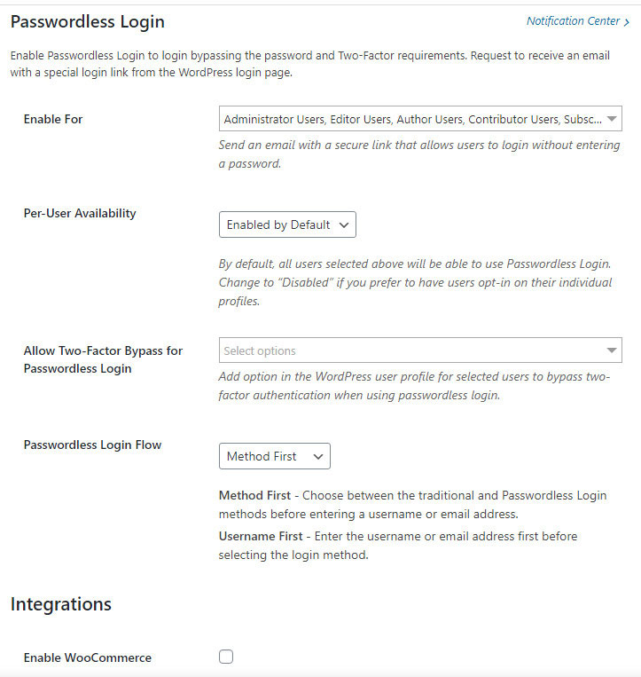 connexion wordpress sans mot de passe