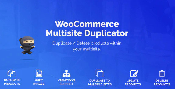 製品のコピーwoocommerceマルチサイト