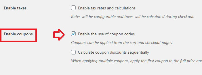 como habilitar cupons woocommerce