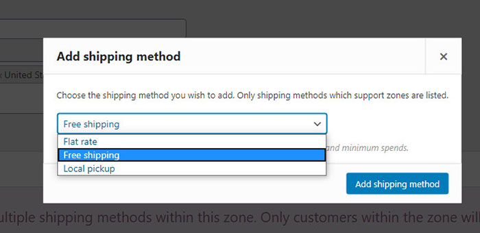 como adicionar método de envio woocommerce