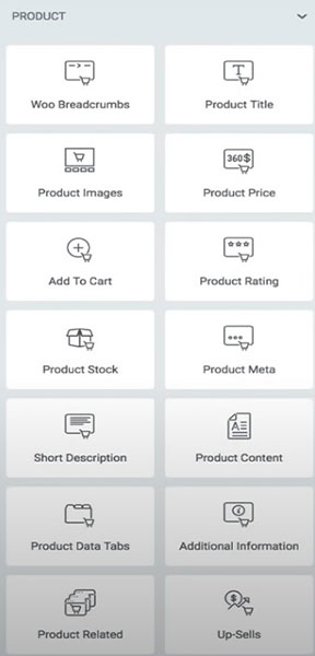 มีองค์ประกอบ WooCommerce มากมายที่คุณสามารถเพิ่มโดยใช้ Elementor