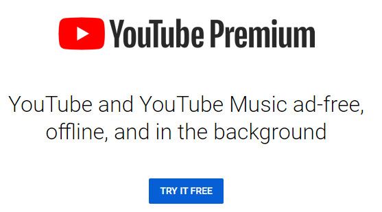 O YouTube Premium oferece uma experiência sem anúncios.