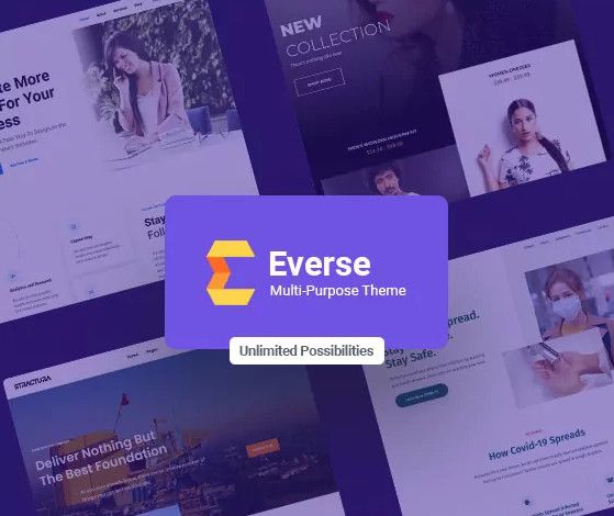 Everse WordPress theme free vs pro comparação.