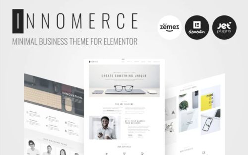 Tema WordPress polivalentă pentru afaceri Innomerce.