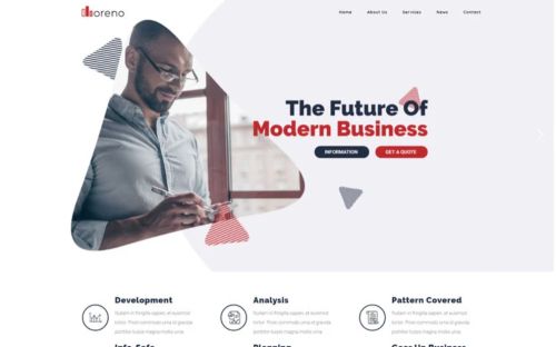 Tema WordPress pentru afaceri moderne Moreno.