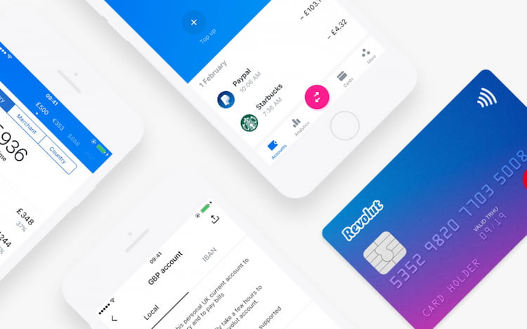 Funzionalità di revisione dell'account Revolut.