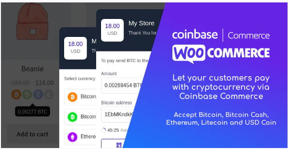 WooCommerceのCoinbaseCommerce。