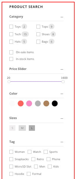 Plugin de filtre de produit WooCommerce gratuit.