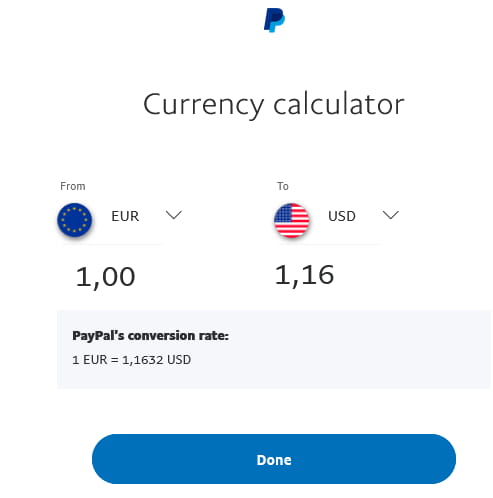 PayPal通貨計算オプション。