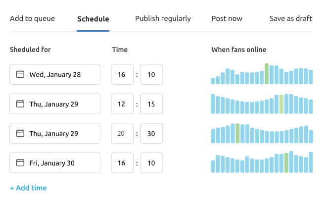 Semrushソーシャルメディア管理。