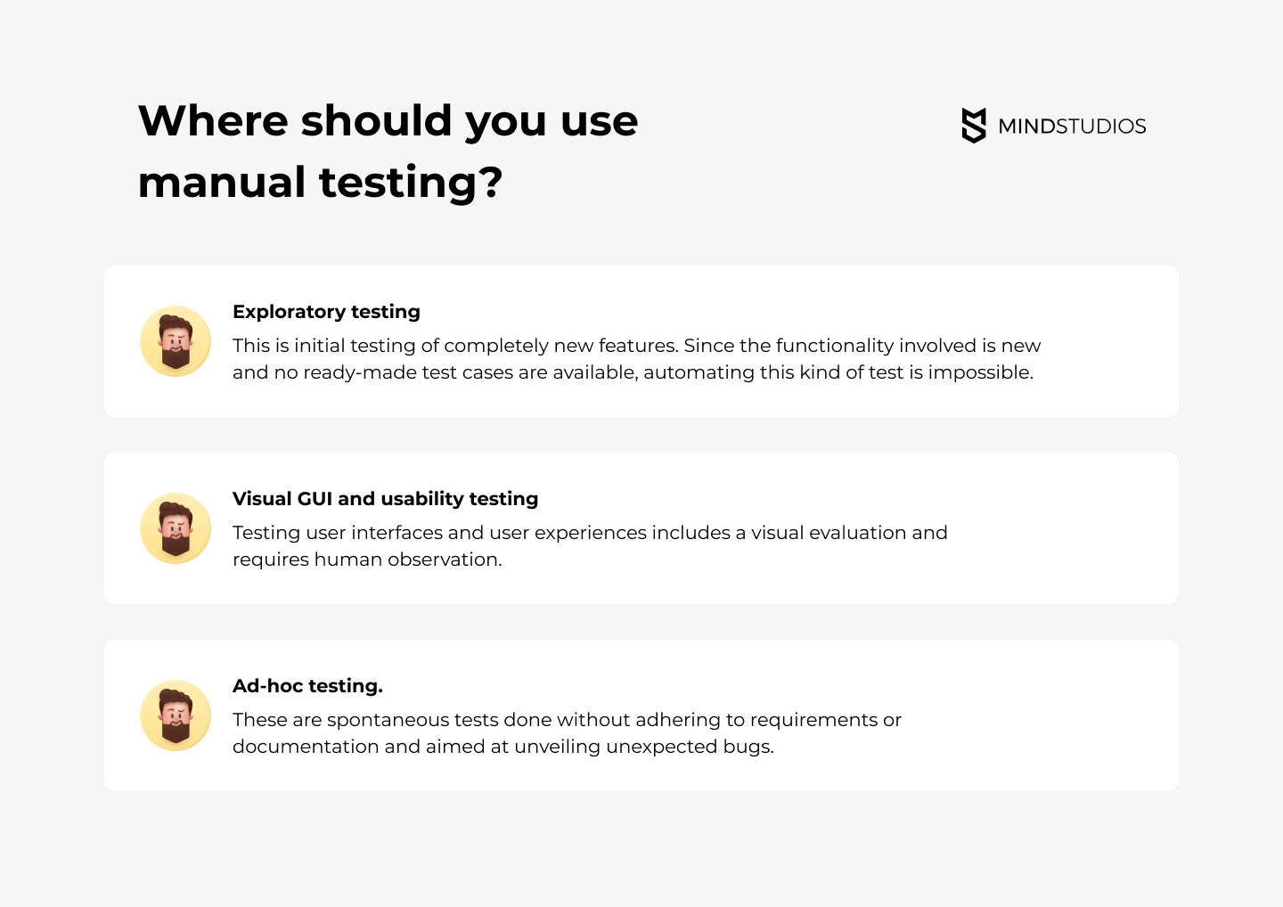 test manuale - dove usarlo