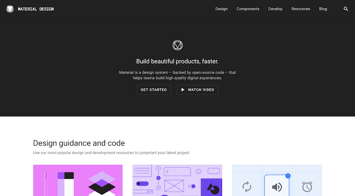 material-design-website