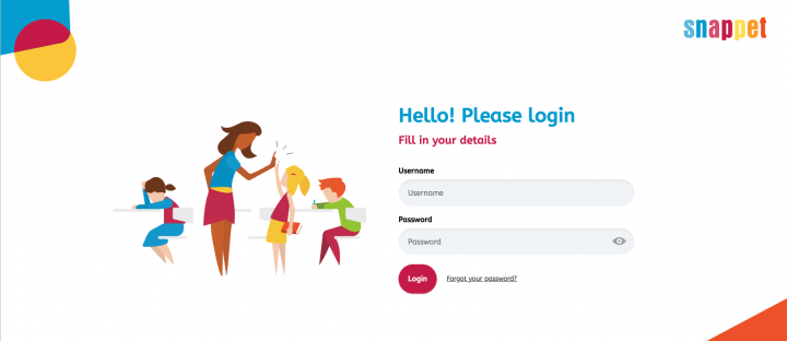 log in form illustration example