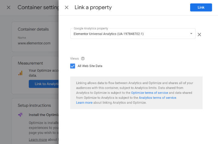 set-up-google-optimize-6-link-web-property