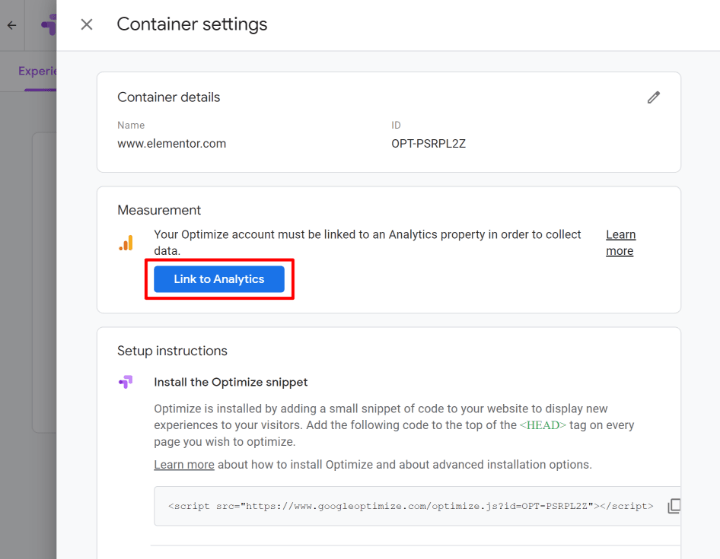 set-up-google-optimize-5-link-to-google-analytics