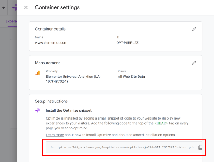 set-up-google-optimize-7-google-optimize-snippet