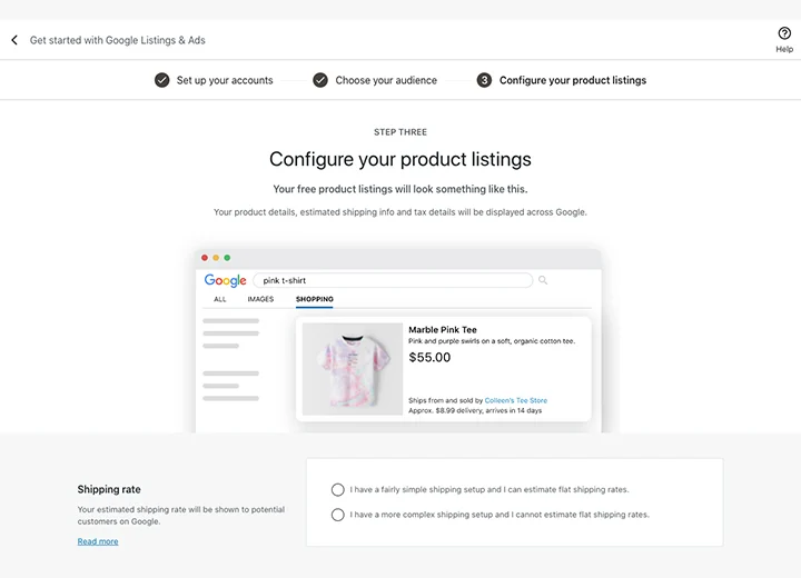 Configurarea listelor de produse WooCommerce Google Shopping