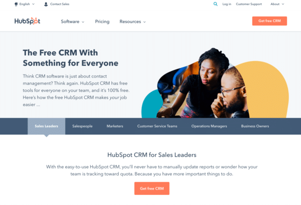 sales-and-crm-hubspot-the-free-CRM-com-algo-para-todos