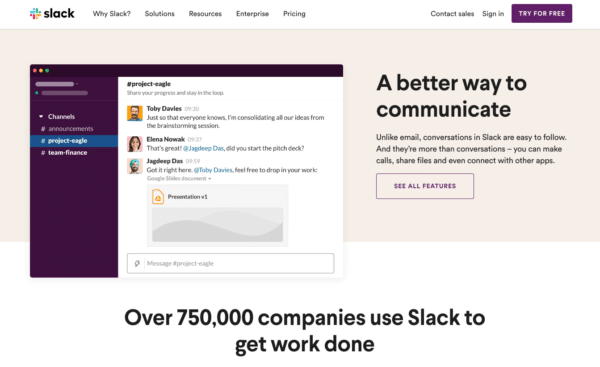 Slack-A-더 나은 의사 소통 방법