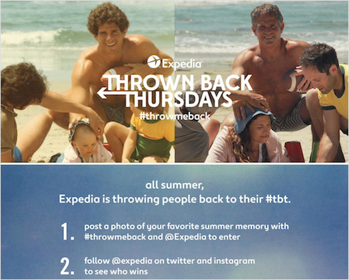 Concurso Throwback da Expedia