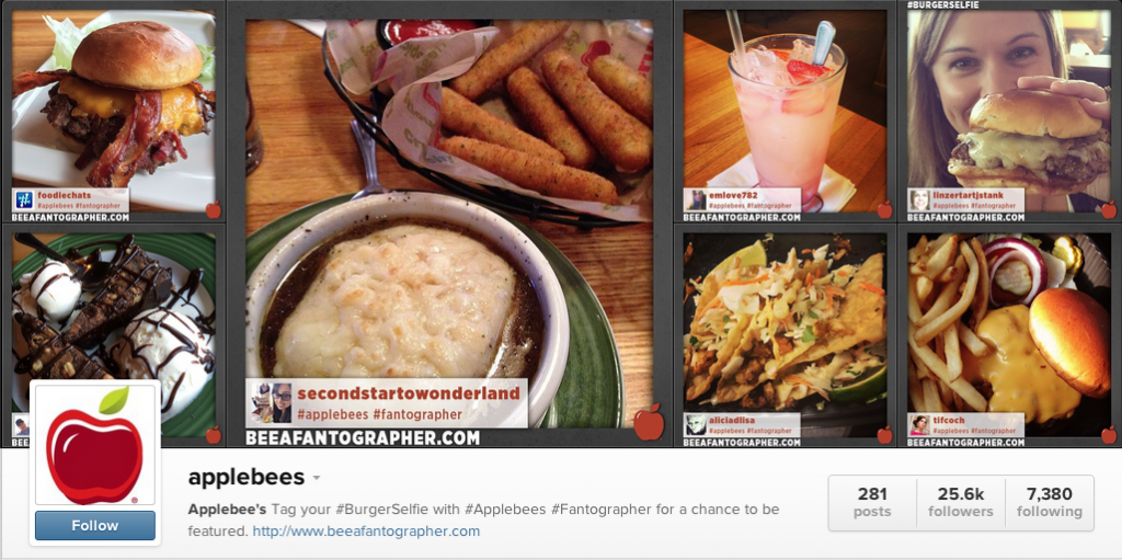 Campanha Fantographer da Applebee