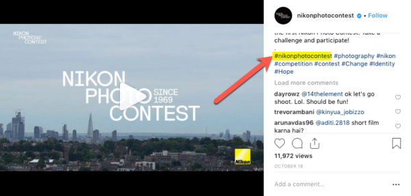 Hashtags corretas para regras de concurso do Instagram que você nunca deve ignorar