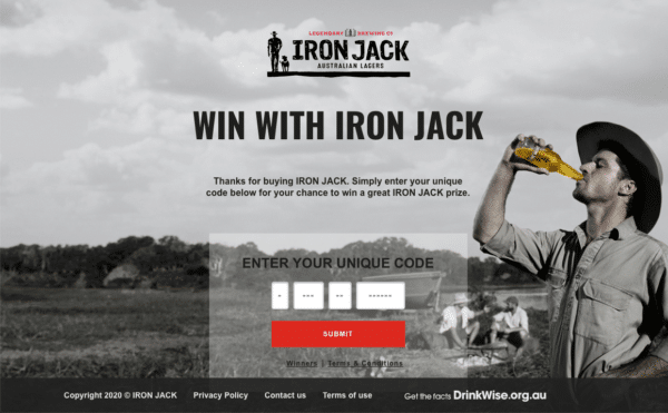 Iron Jack para códigos exclusivos