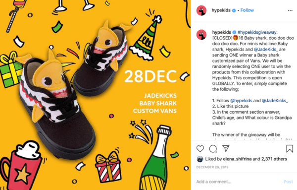 Sapatos com vinho e presente para concursos de Natal no Instagram